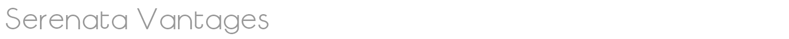 Serenata Vantages font preview